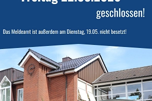 Rathaus Öffnungszeiten eingeschränkt