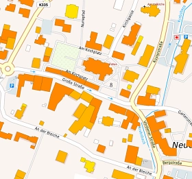 Solardachkataster Bsp. Große Straße&nbsp;&copy;&nbsp;Landkreis Vechta